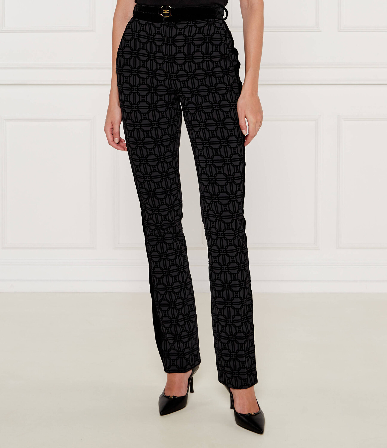

Брюки Elisabetta Franchi Regular Fit, черный