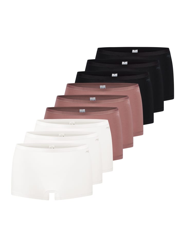 

Sloggi Трусы Short Slip GO Daily Cotton in Schwarz / braun / weiß