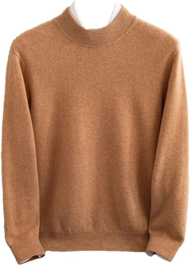 

Мужской свитер из 100% шерсти, зимний, теплый, полу-зип