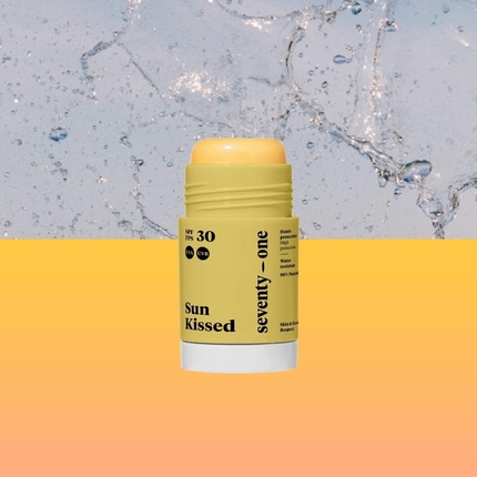 

Солнцезащитный карандаш SeventyOne Percent Sun Kissed SPF 30 для лица и чувствительных зон, веганский, очень высокая степень защиты, очень водостойкий, 80% натуральный, произведен во Франции, 15 г