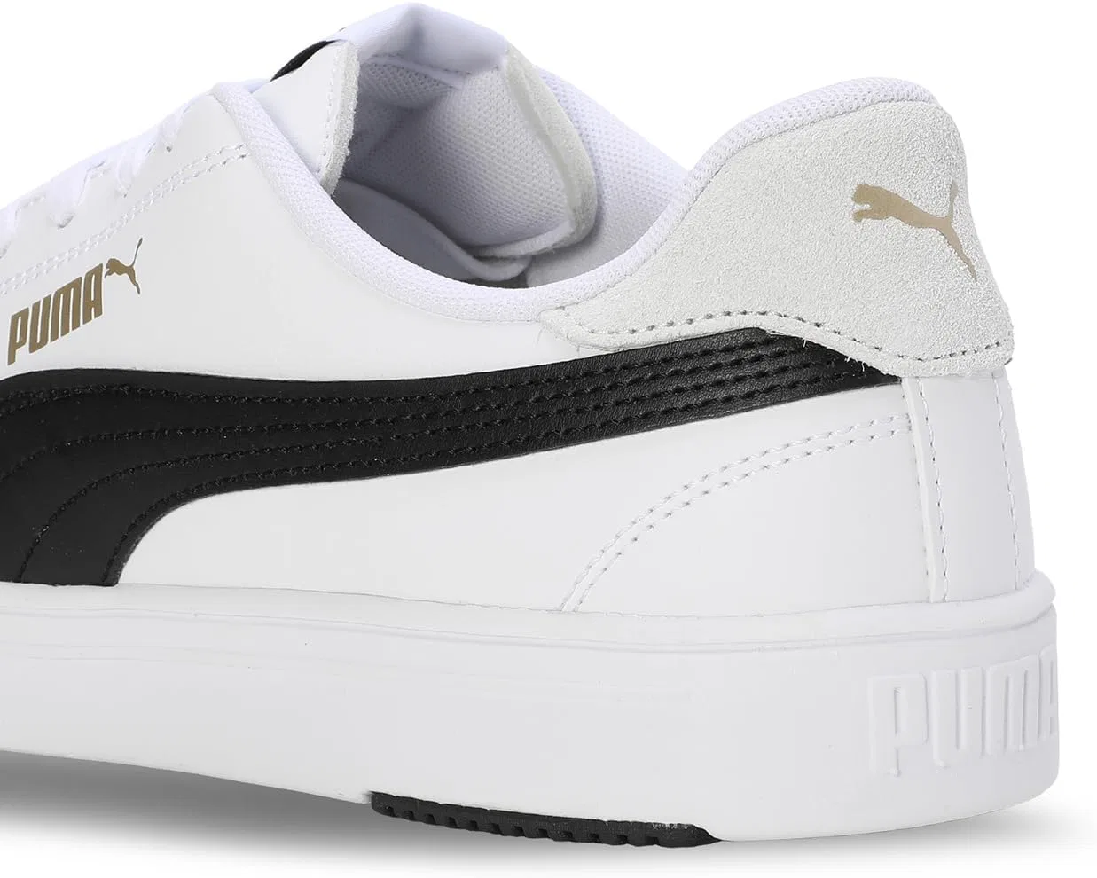 Кроссовки PUMA Serve Pro Lite унисекс, Puma White Puma Black Puma Team Gold — фото 4