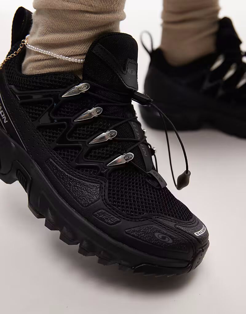 Кроссовки Salomon ACS + OG черного и серебристого цветов — фото 3