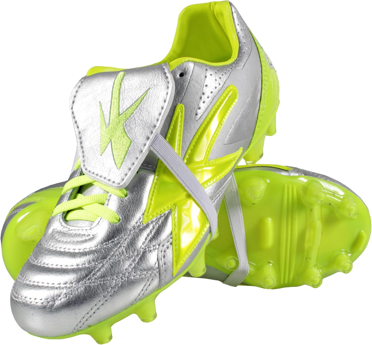 

Мужские футбольные бутсы Concord S222XP из настоящей кожи для твердого грунта, произведено в Мексике Generic, серебро