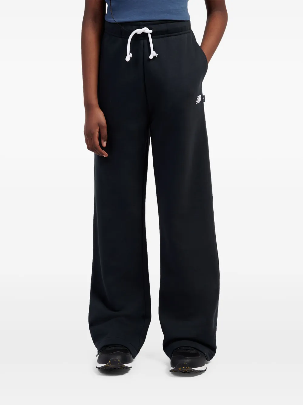 

Повседневные брюки с логотипом и кулиской New Balance Kids, черный