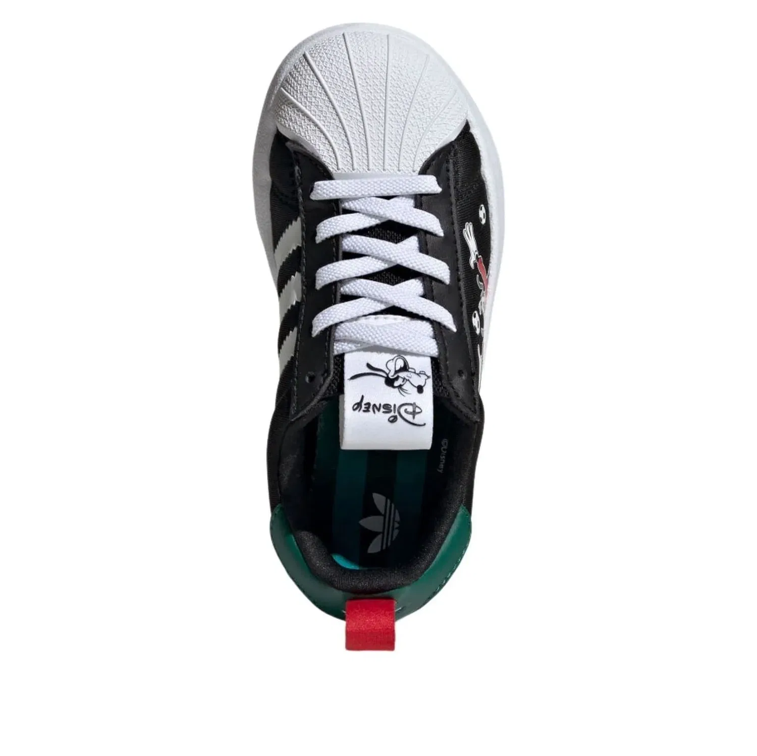Кеды Adidas x Disney x Goofy Soccer Adifoam Superstar 'Black White' IH1750, черный — фото 2