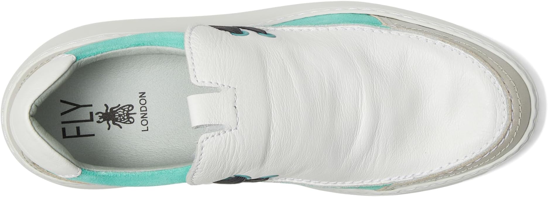 Лоферы FLY LONDON DAVY667FLY, цвет Silver/White/Spearmint — фото 2
