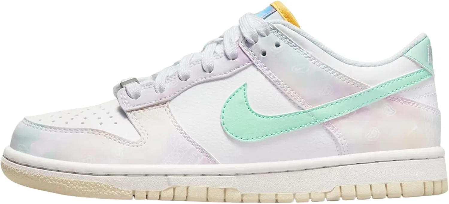Кроссовки Nike Dunk Low, детские, белый/мятная пена