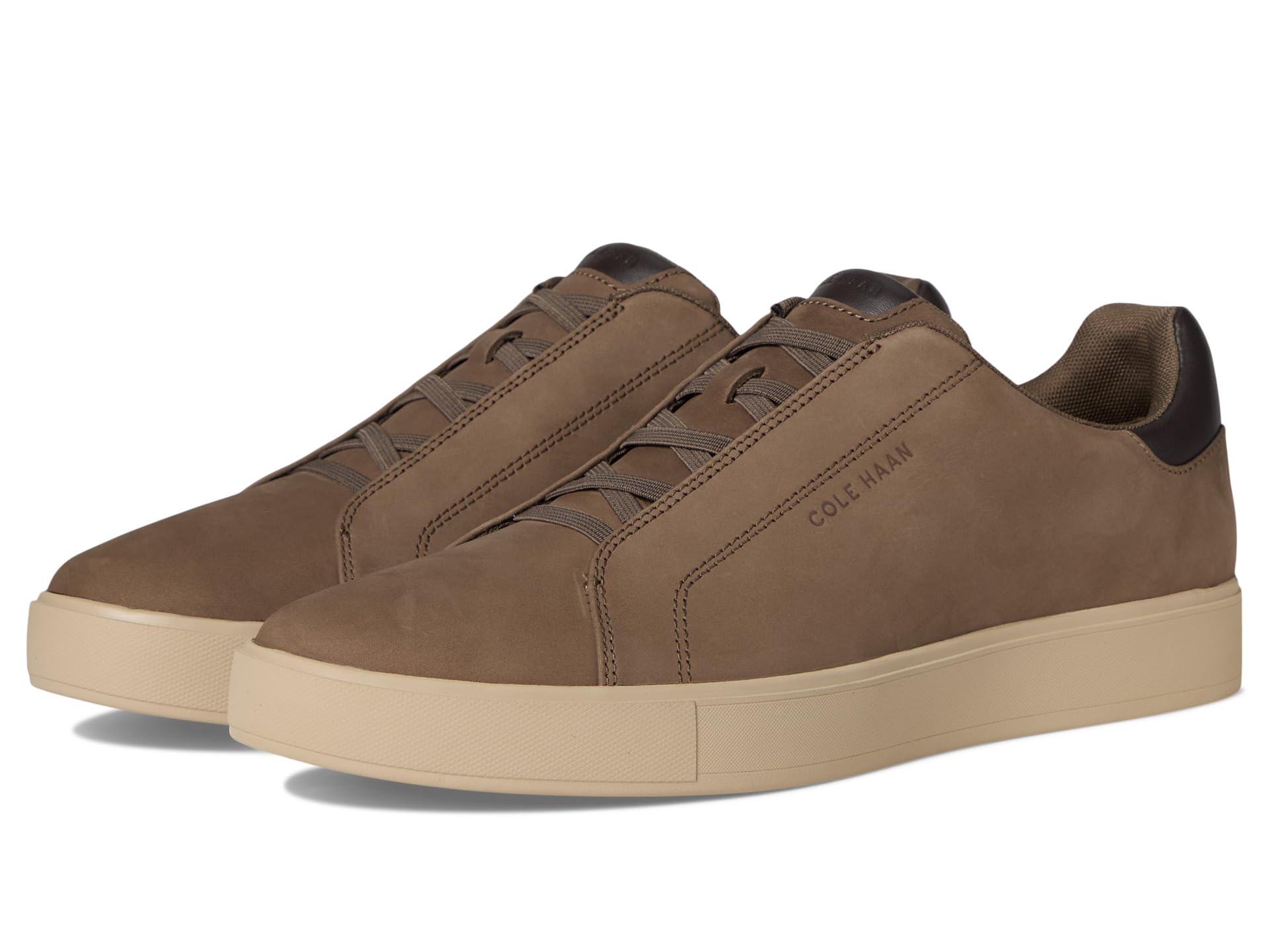 

Кроссовки Cole Haan Grandpro Luxe Slip-On Sneakers, цвет Morel Nubuck/Dark Chocolate/Oxford Tan
