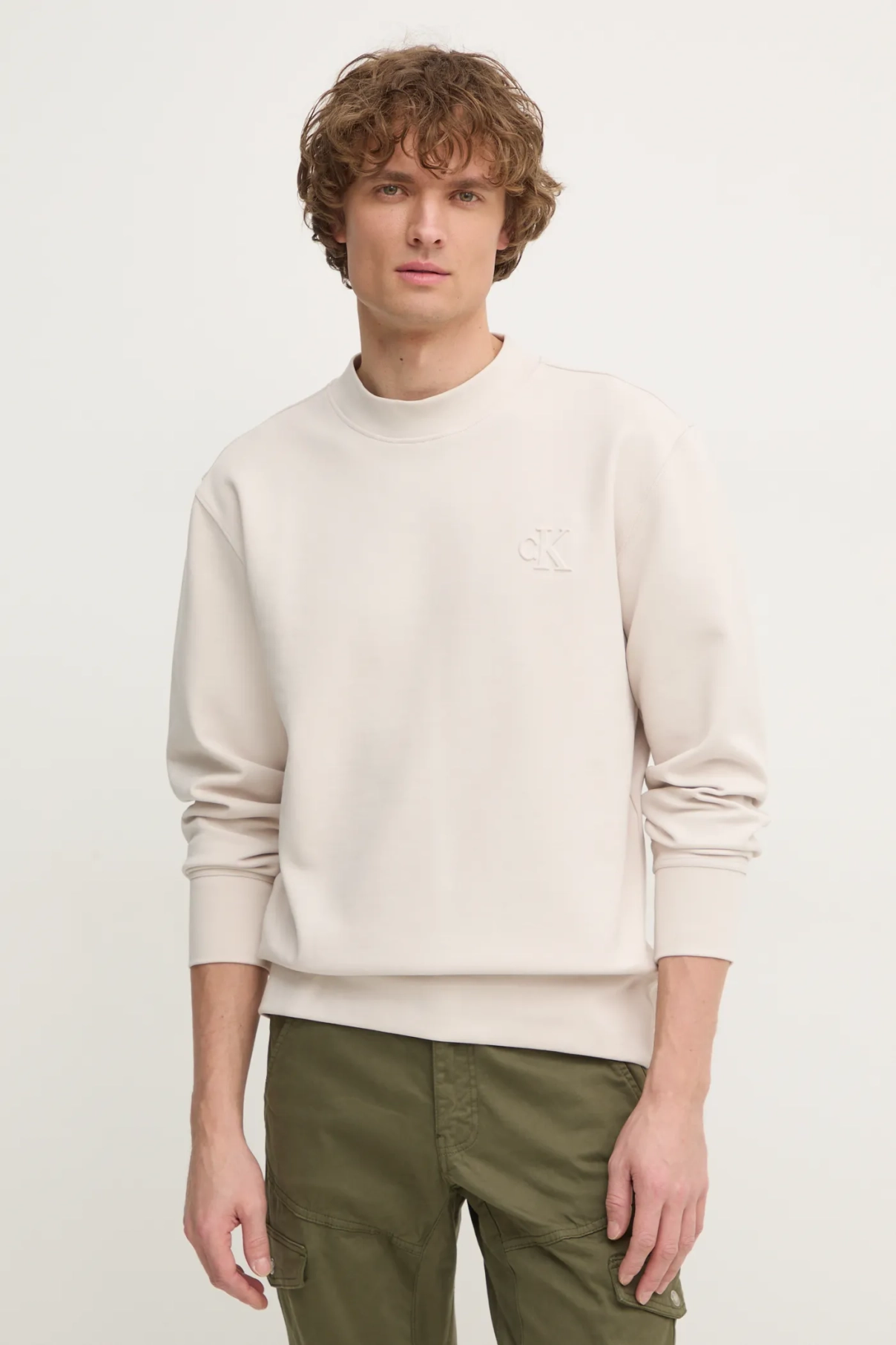 

Толстовка Calvin Klein Jeans, бежевый
