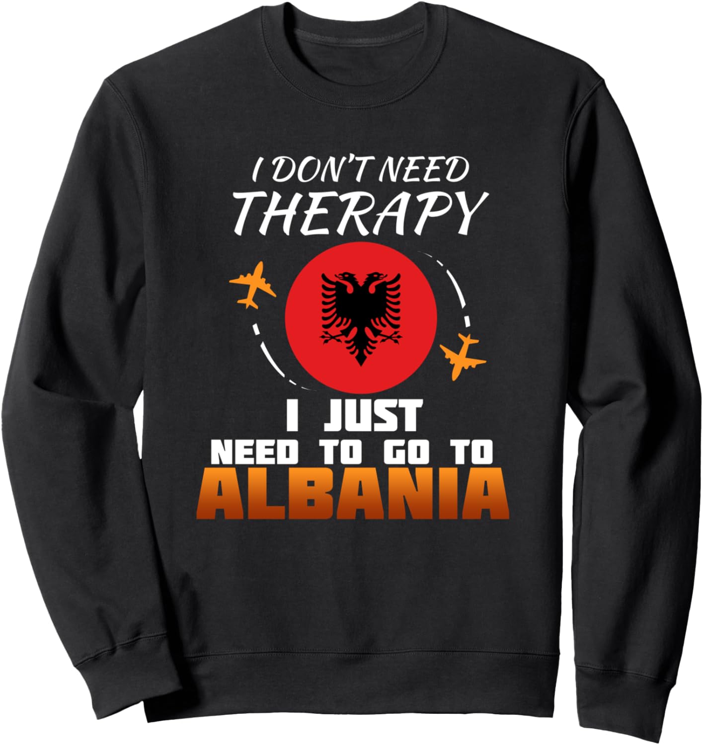 

Албанский флаг, Албанский флаг, Албанская толстовка для отдыха Albanian Gifts & Albanian Souvenirs, черный