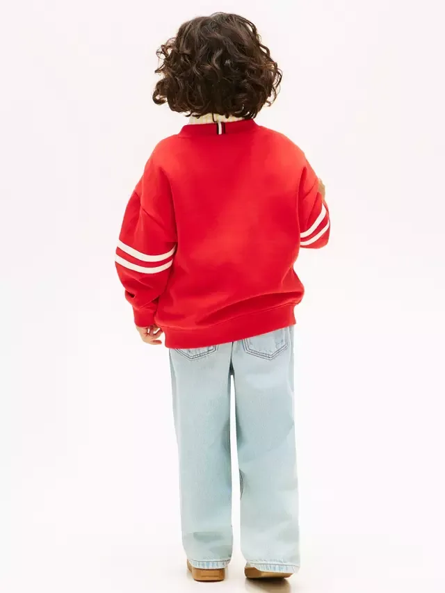 Детская хлопковая толстовка Take it Easy, красная Tommy Hilfiger — фото 3