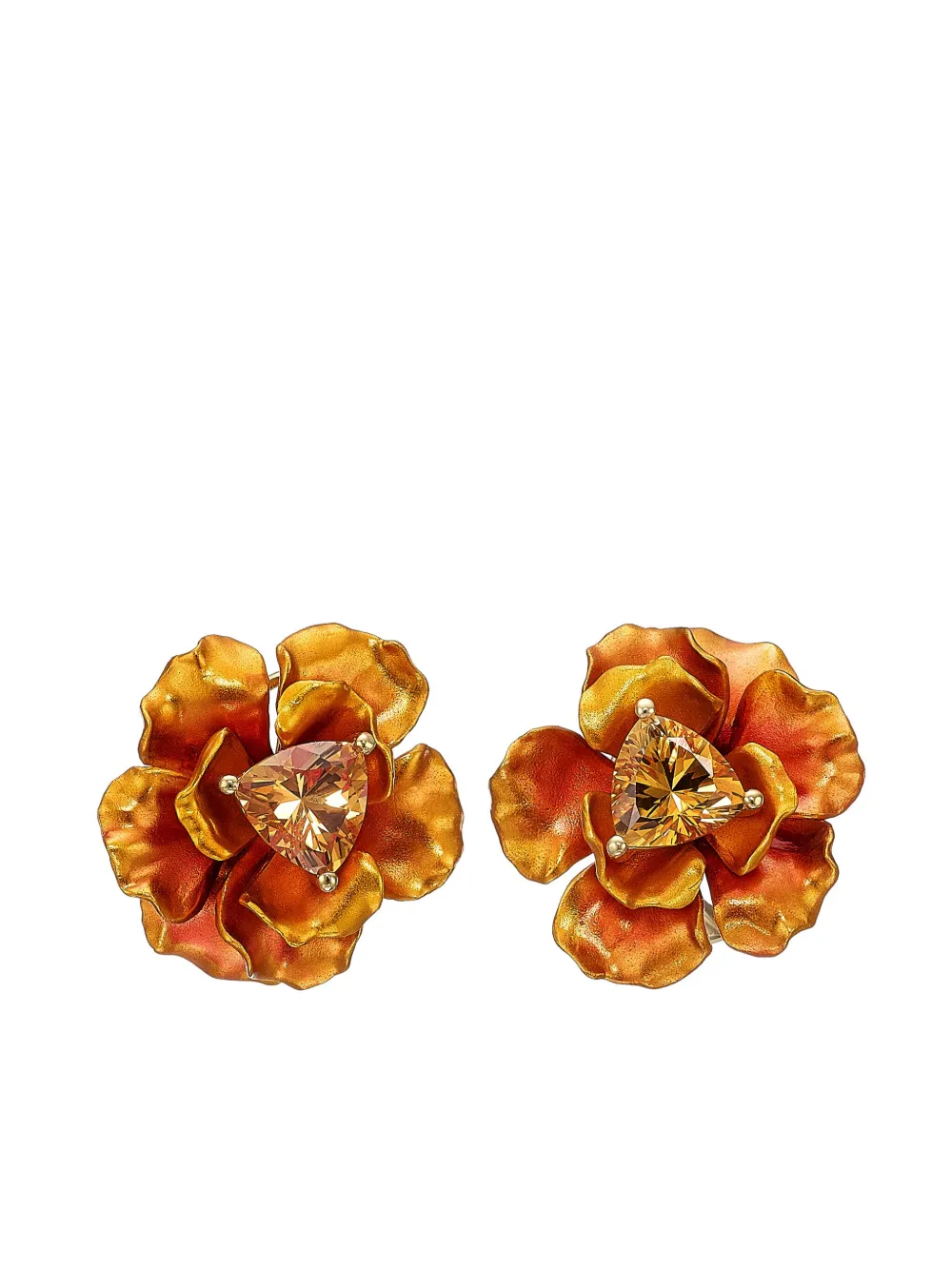 

Серьги-гвоздики Magma Rose из желтого золота Anabela Chan, золотой