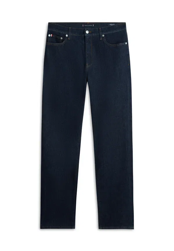 Джинсы прямого кроя Tommy Hilfiger Denton five pocket straight leg jeans, темно-индиго — фото 4