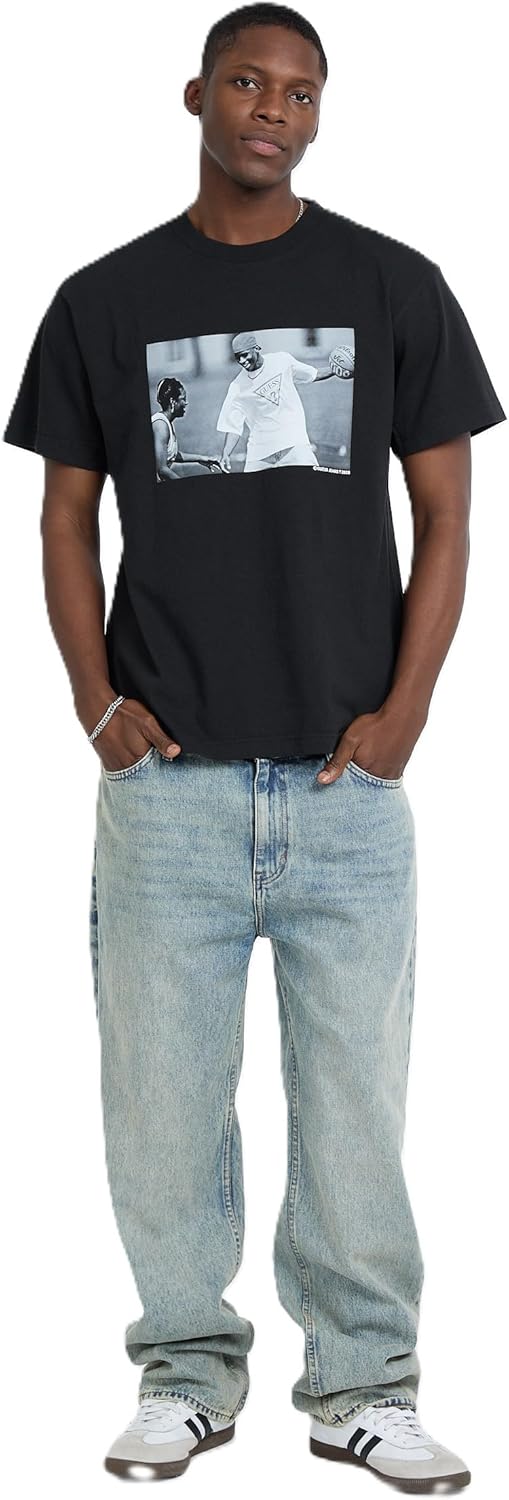 

Футболка Guess Mens Guess Jeans X Allen Iverson 4, Jet Black, Черный, Футболка Guess Mens Guess Jeans X Allen Iverson 4, Jet Black