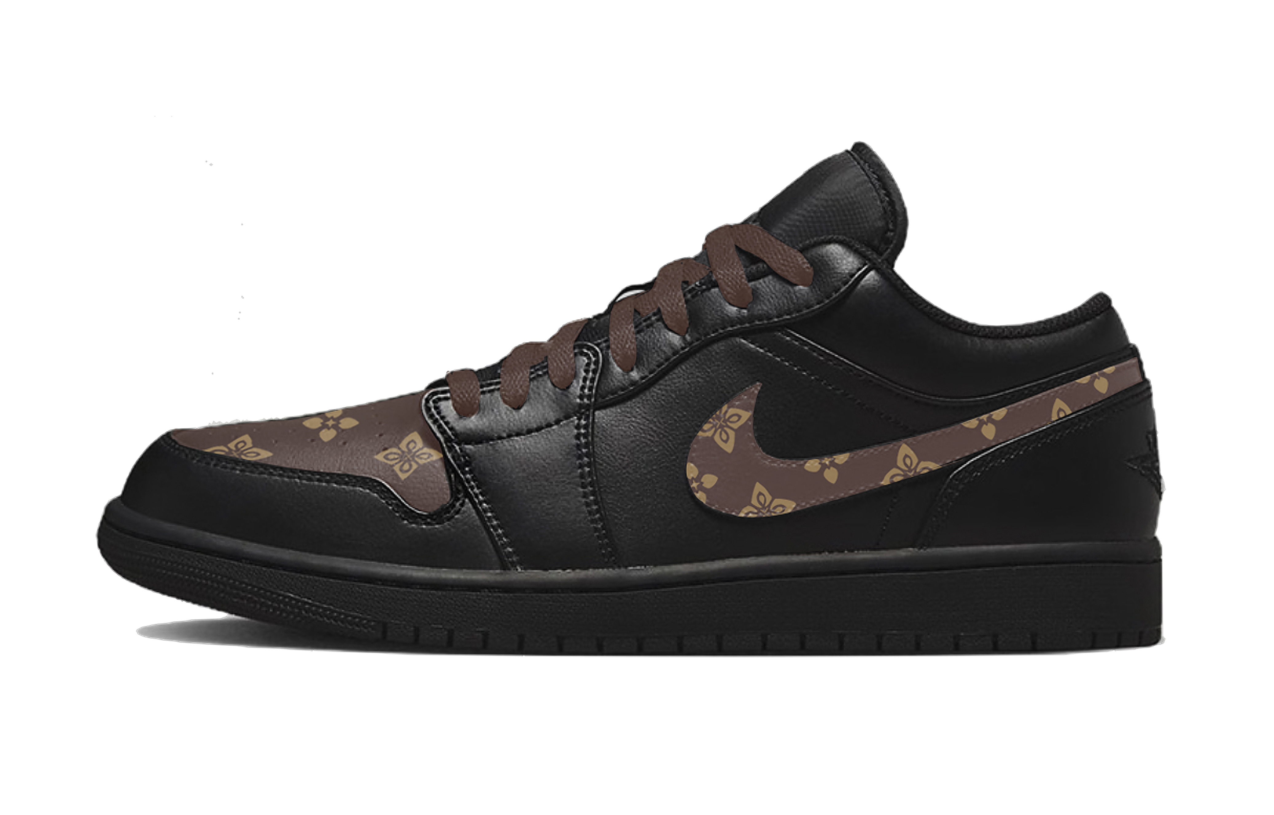 

Jordan Кроссовки Air 1 LOUIS Perpetual Calendar Abrasion Resistant Low top Vintage мужские black umber