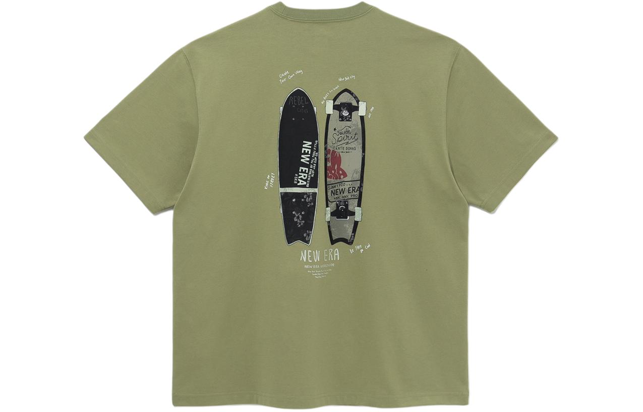 

New Era Футболка унисекс зеленая, Зеленый, New Era Футболка унисекс зеленая