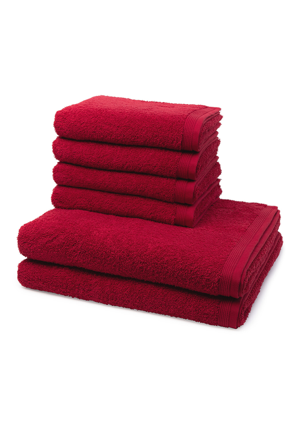 

Полотенце для ванной Möve 4 X 2 X Duschtuch im Set Superwuschel, цвет Ruby