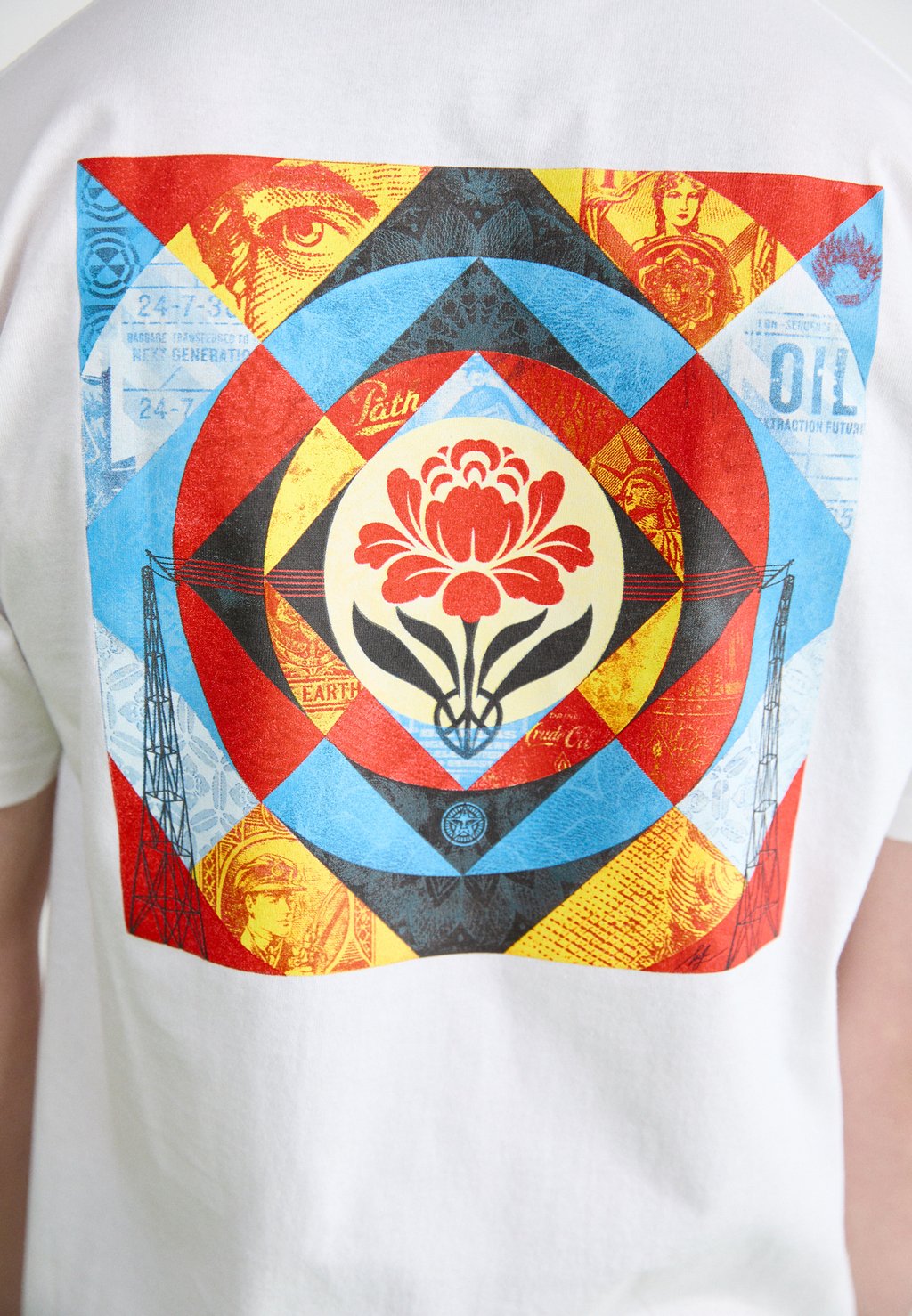 

Футболка с принтом GEOMETRIC POWER Obey Clothing, белый