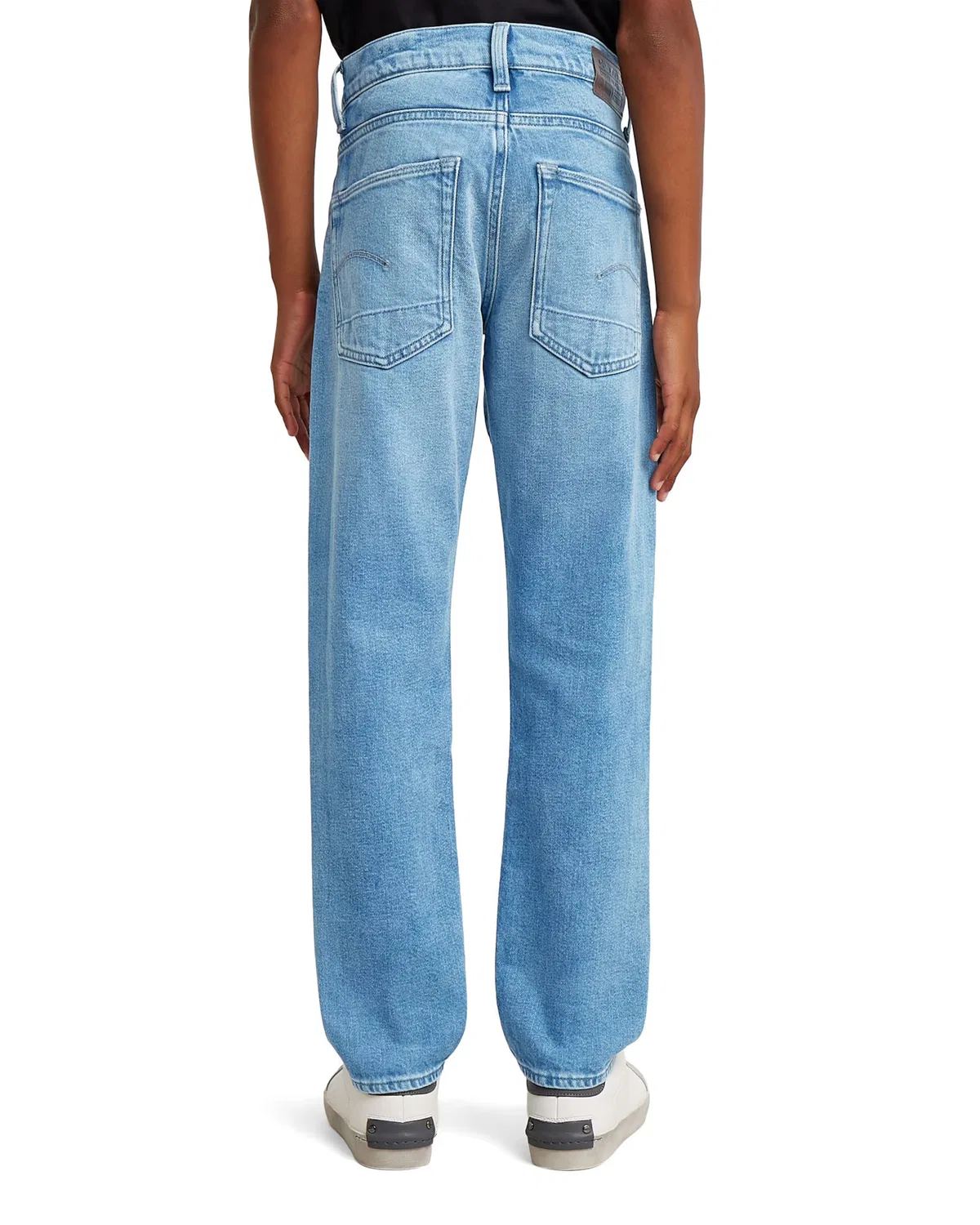 Джинсы G-Star Regular Jeans Boys 3301 Straight Tapered Jeans синего цвета — фото 3