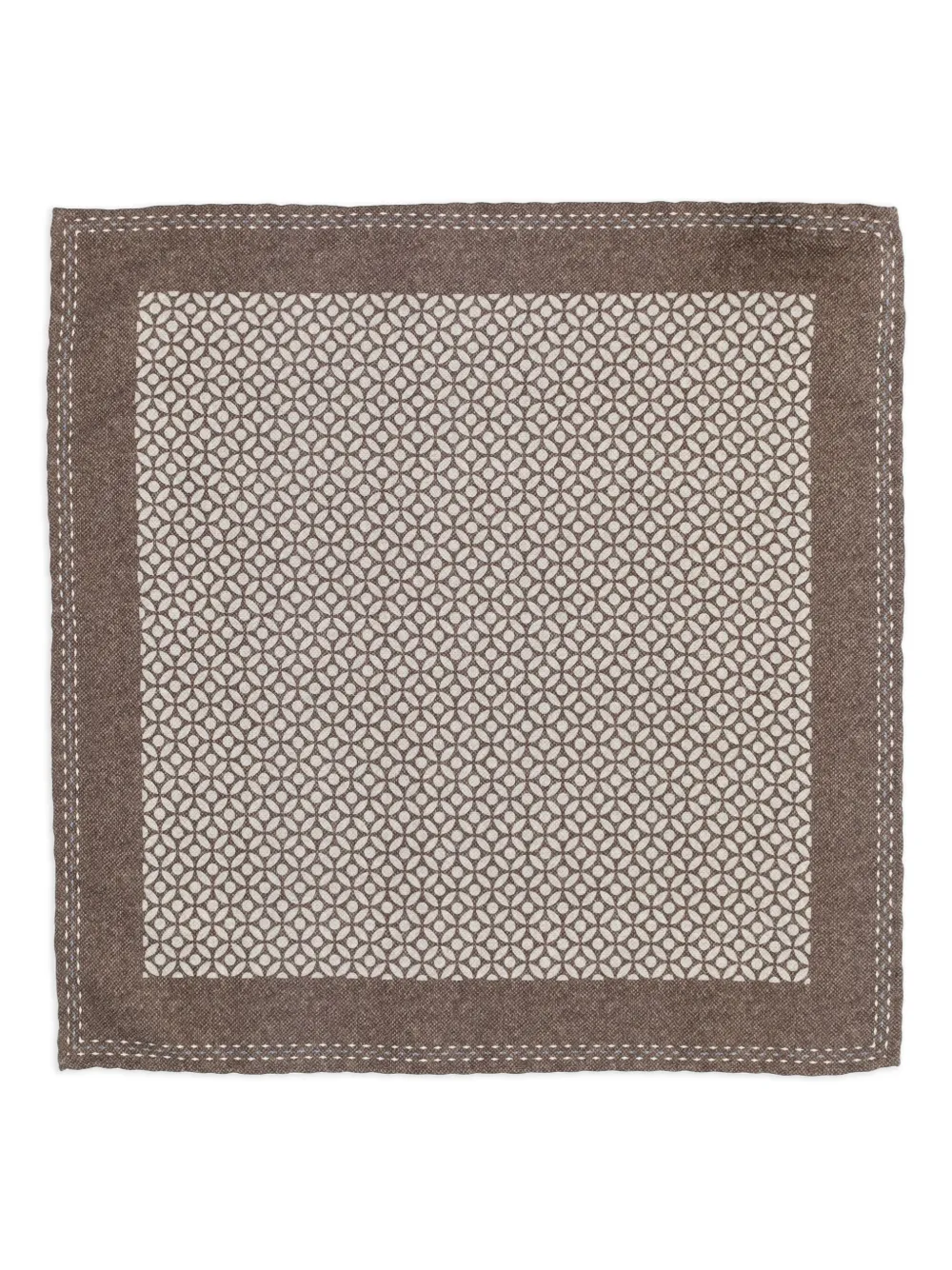 

Платок-паше с геометричным принтом Brunello Cucinelli, коричневый