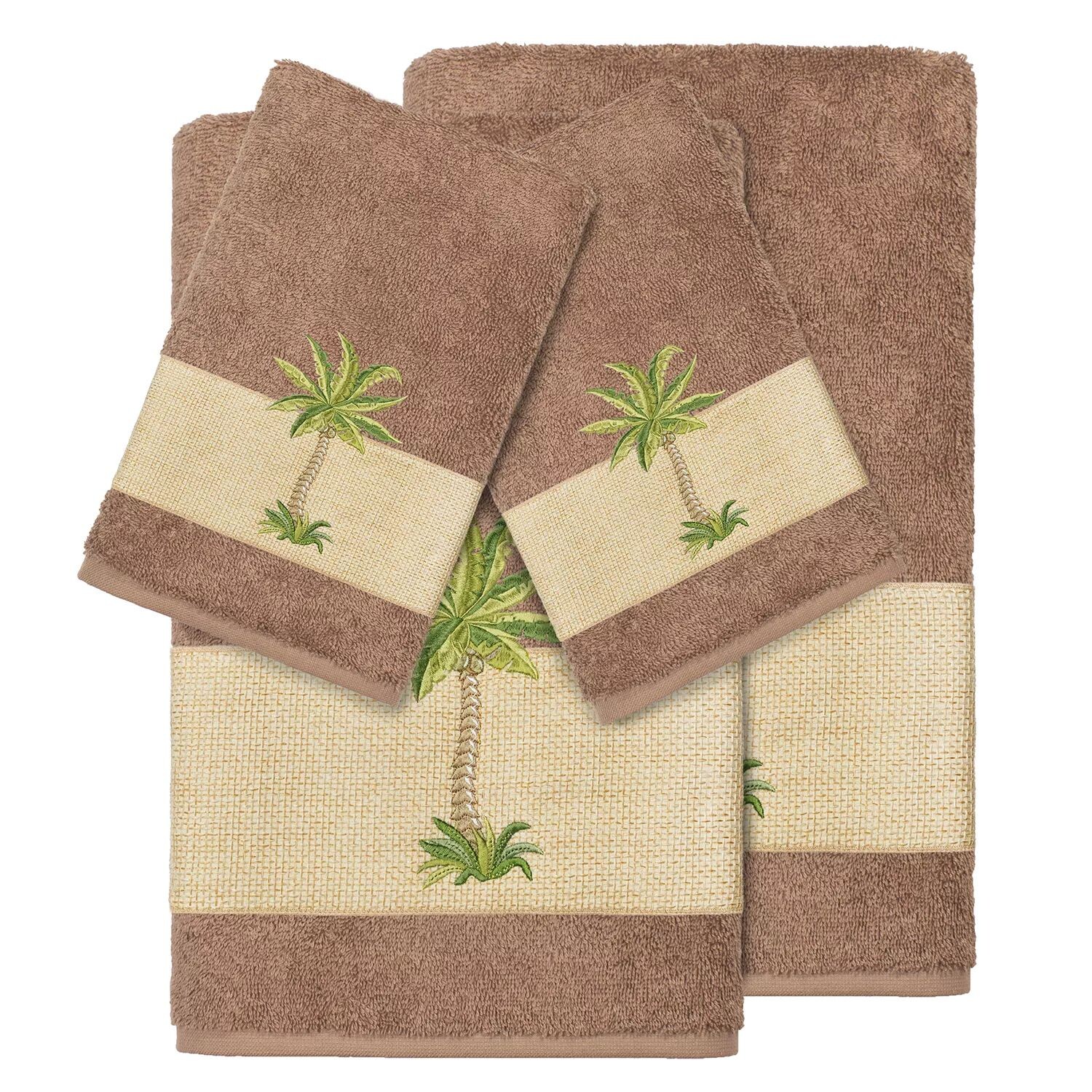 

Linum Home Textiles Набор из 4 банных полотенец с украшением Colton