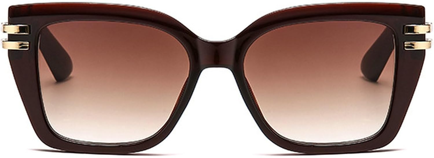 

Большие квадратные солнцезащитные очки для женщин 2025 года, роскошные очки для активного отдыха и путешествий, ретро-панк очки с защитой от УФ-излучения UV400 mincl, Brown