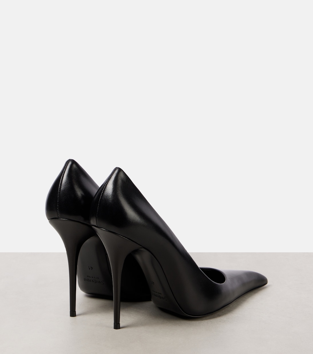 Элизе 105 кожаные лодочки Saint Laurent, нуар — фото 2
