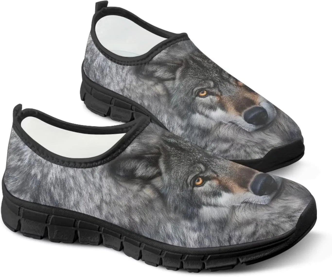 Мужские слипоны с 3D волком, Loafers & Slip-Ons Fuojuvelie — фото 4