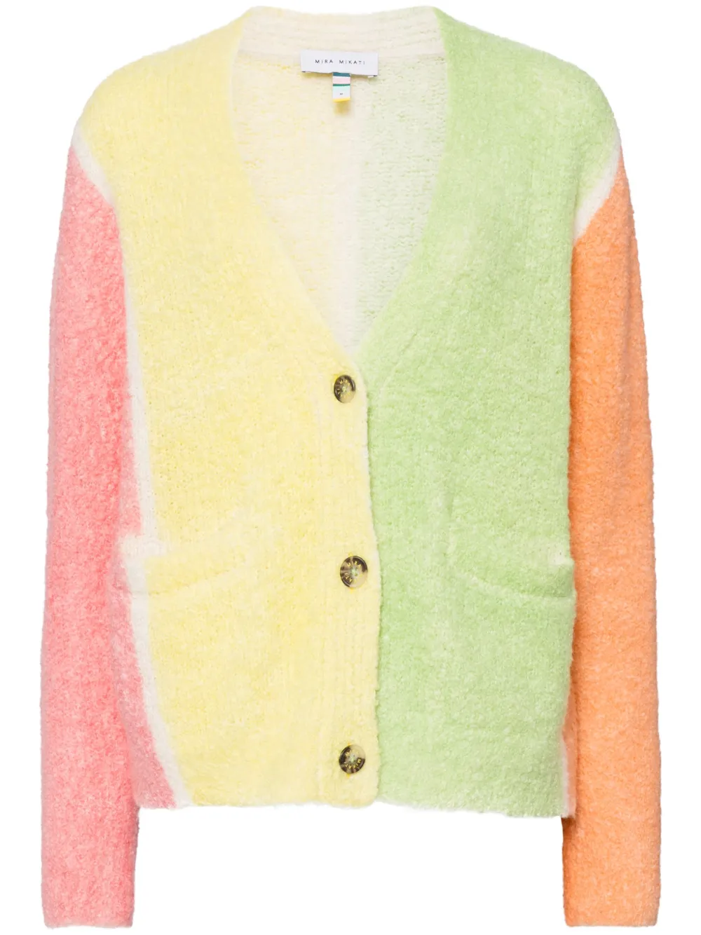 

Кардиган в стиле колор-блок Mira Mikati, зеленый