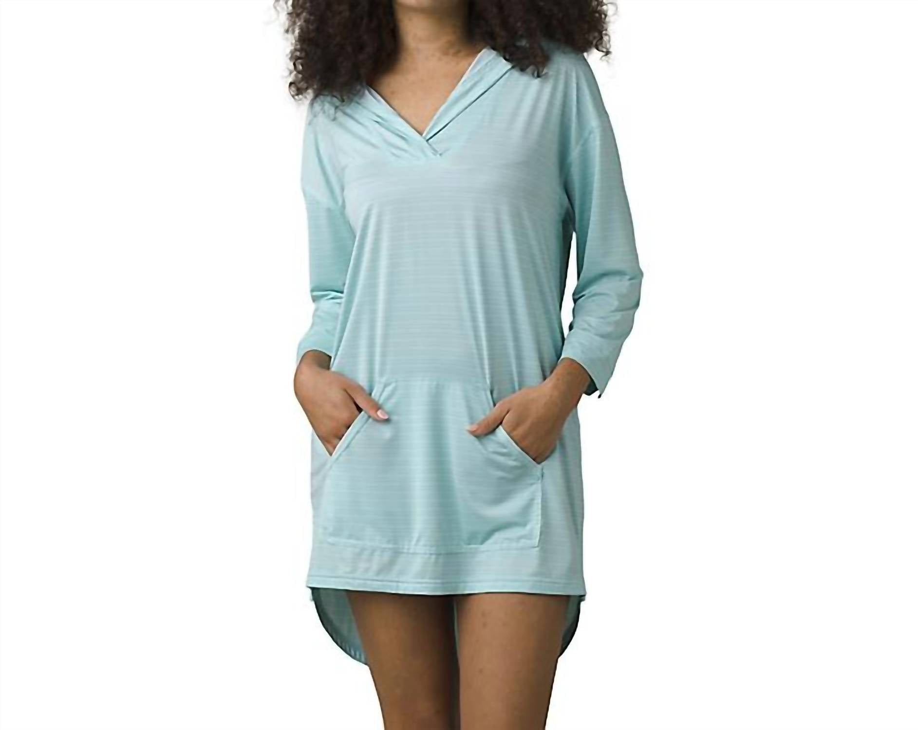 

Мантра Бэй туника-парео в полоску Dark Beach Glass PrAna, Dark Beach Glass Stripe