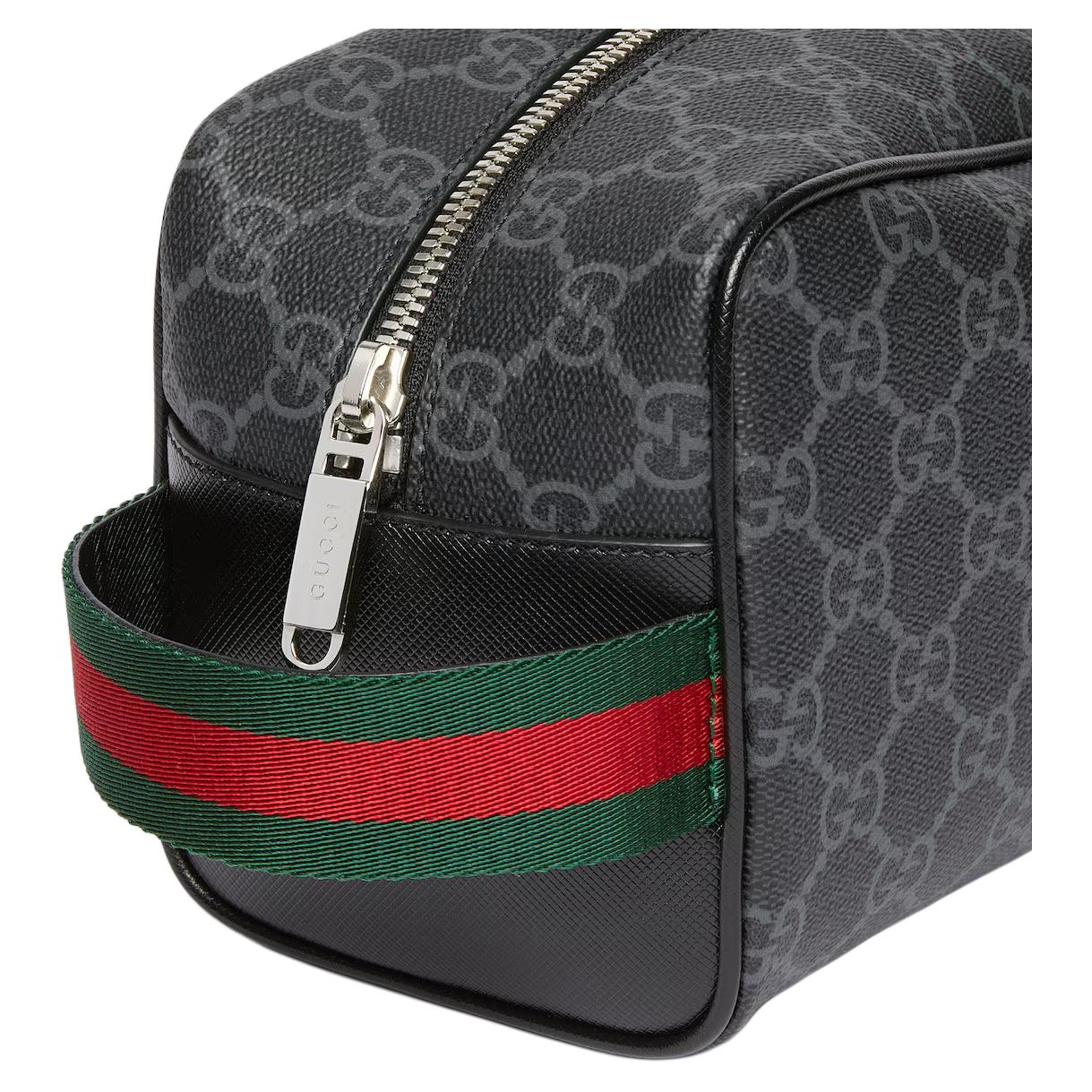 GUCCI Косметичка из ткани с покрытием Small Women's Black — фото 4