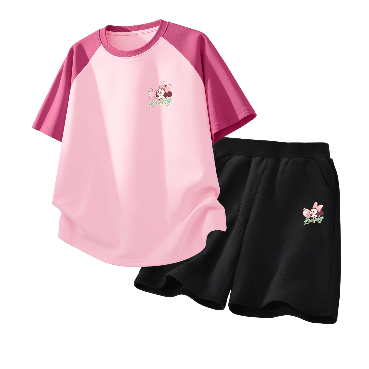 Детский спортивный костюм Disney Casual Sportswear 2 Piece Set розовый + черный