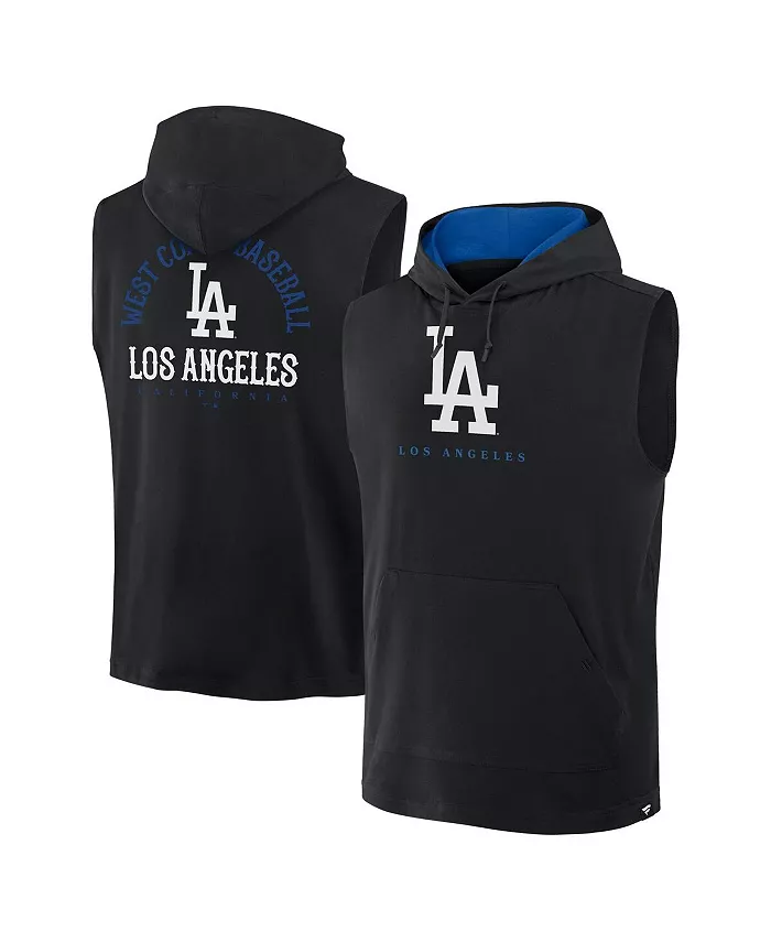

Мужская черная толстовка без рукавов Los Angeles Dodgers Fire Speed Fanatics