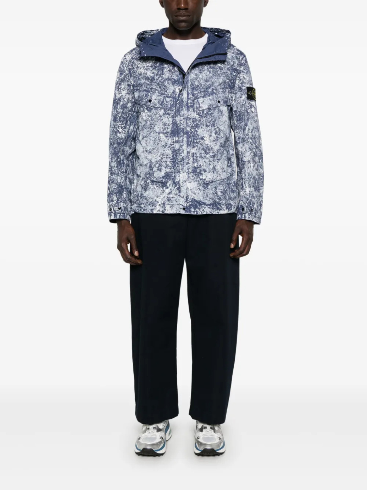 

Куртка с мотивом компаса Stone Island, синий