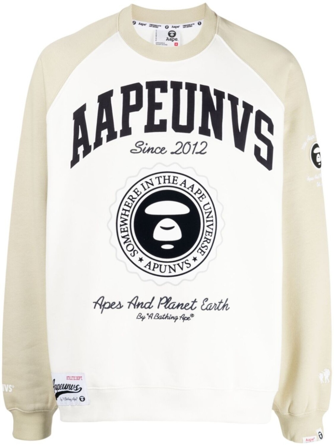 

Толстовка с логотипом AAPE BY *A BATHING APE, белый