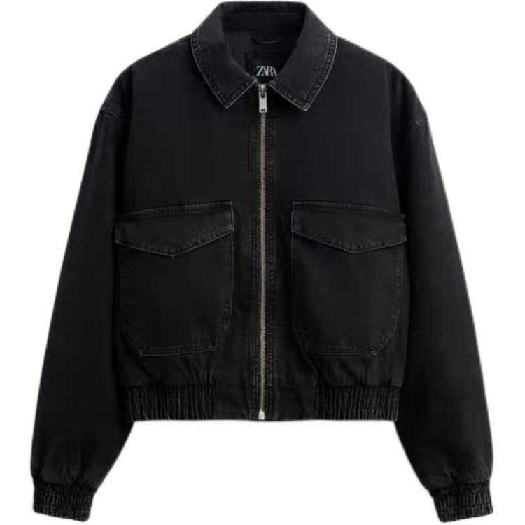 

Джинсовая куртка мужская черная ZARA