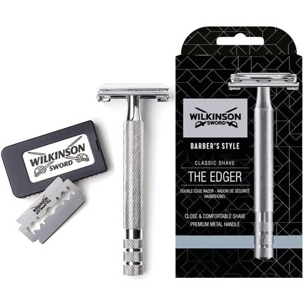 

Безопасная бритва Double Edge Premium из нержавеющей стали, Wilkinson Sword