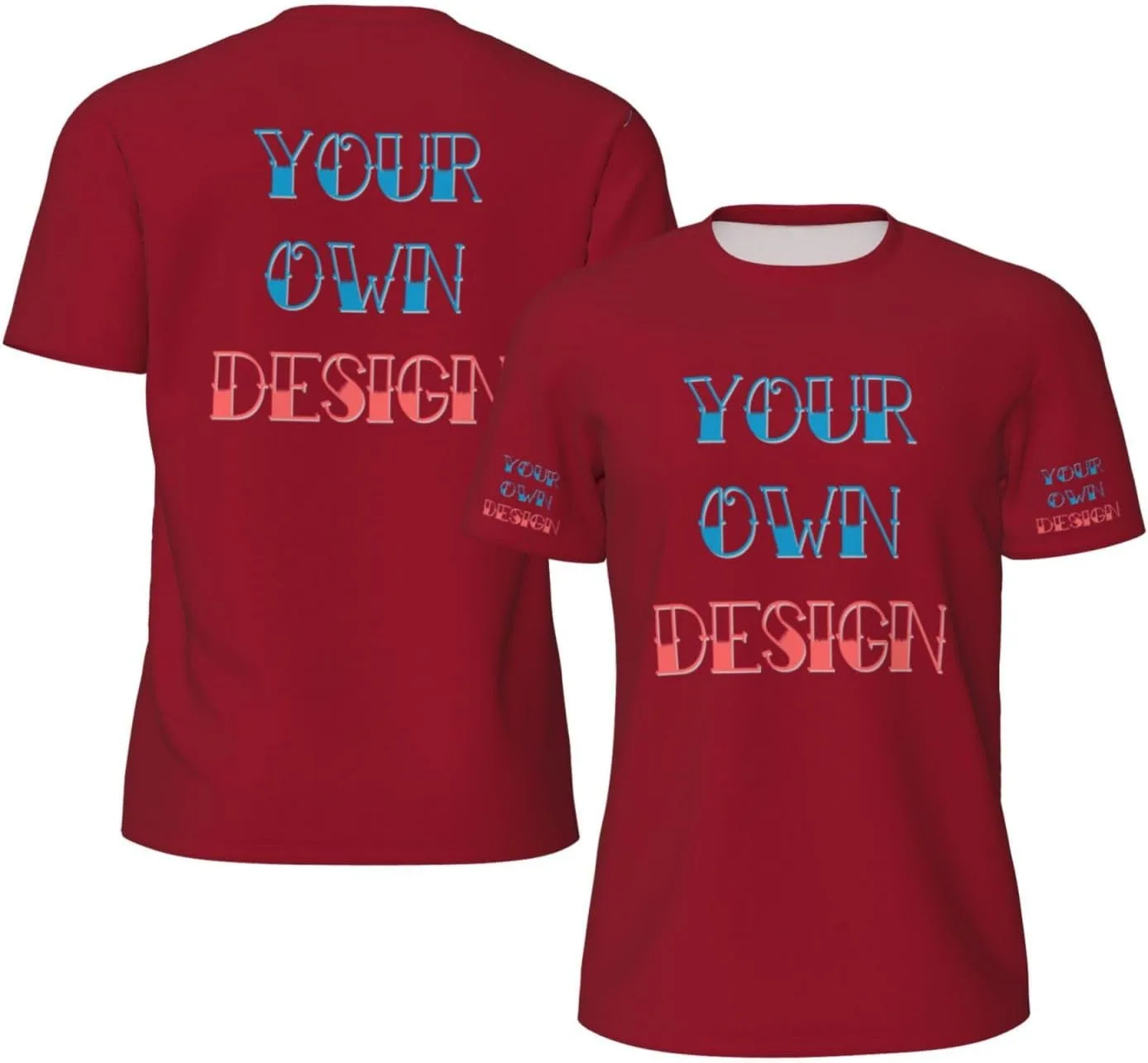 

Футболка Custom с принтом на 4 сторонах