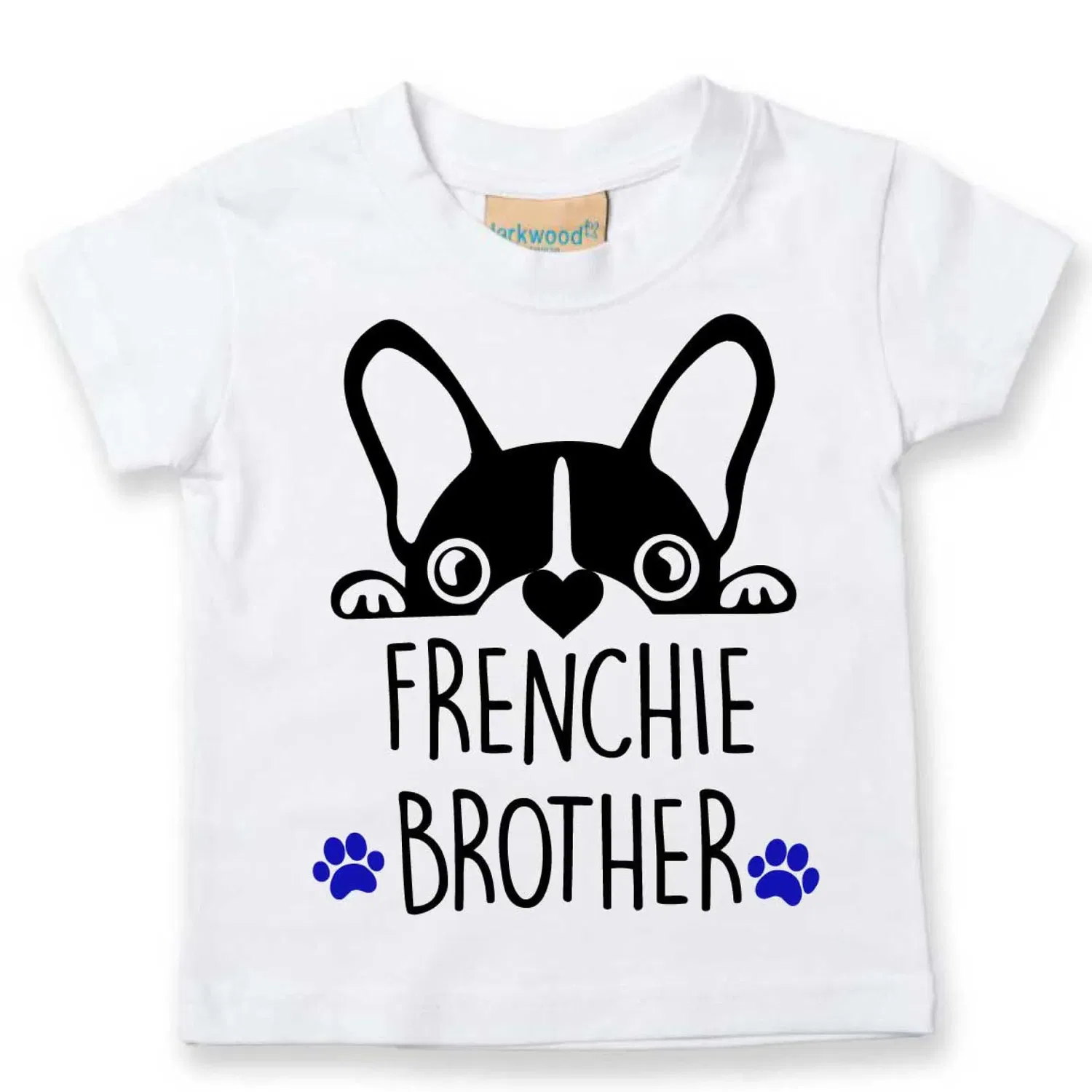 Детская футболка Frenchie Brother, 60 Second Makeover, белый — фото 2