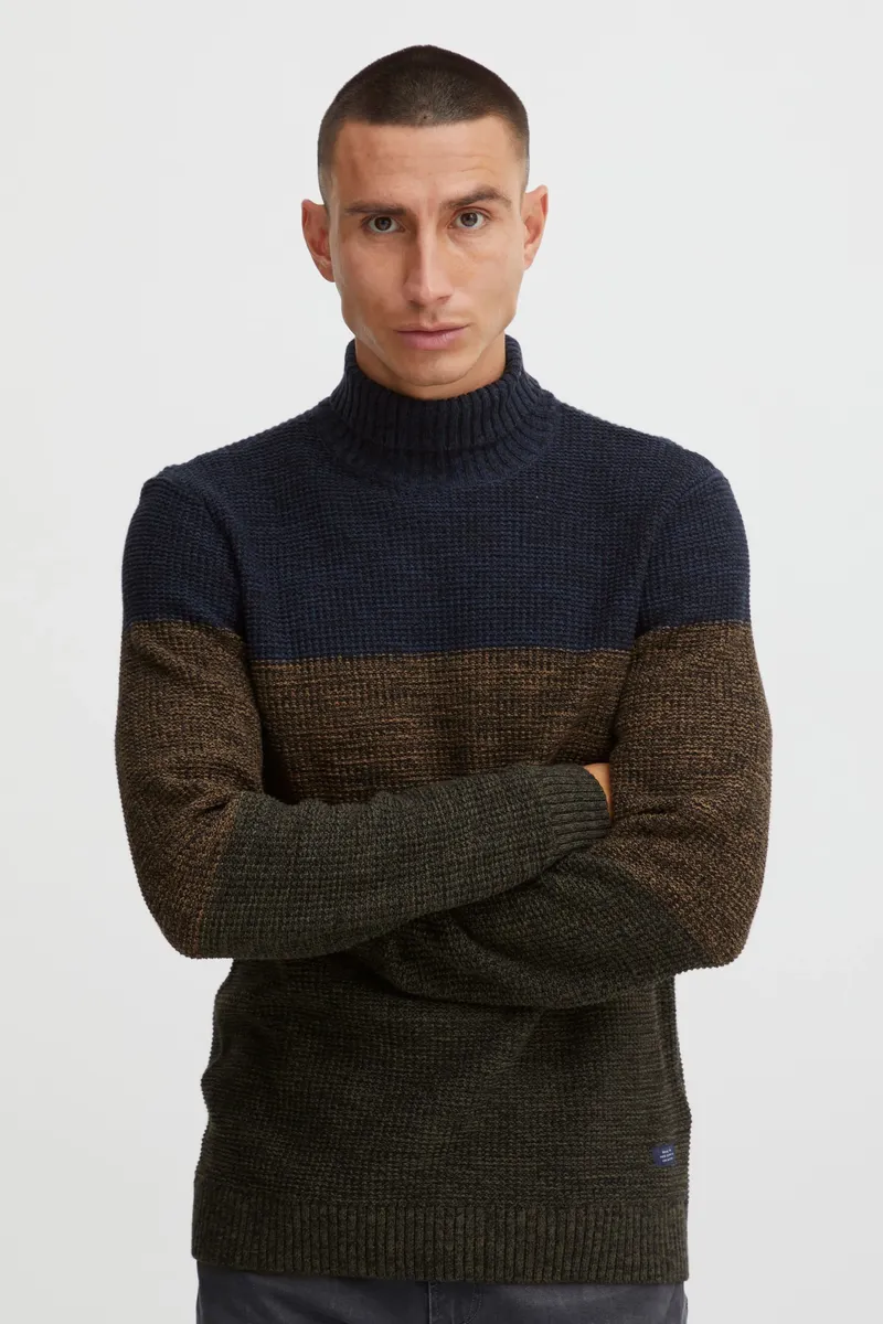 

Свитер с высоким воротником из смесового материала "BLEND BHPullover", цвет Dress Blues