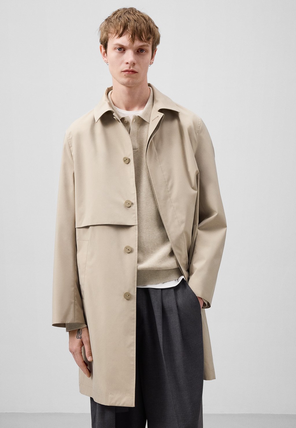 

Короткое пальто DOMINGUEZ - Classic coat ADOLFO DOMINGUEZ, естественный