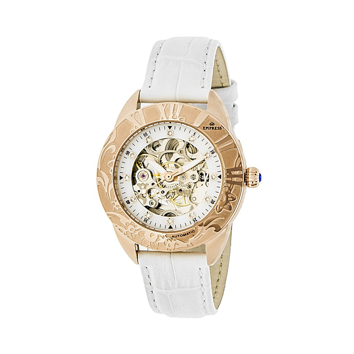 

Часы Godiva Automatic MOP с кожаным ремешком Empress, белый