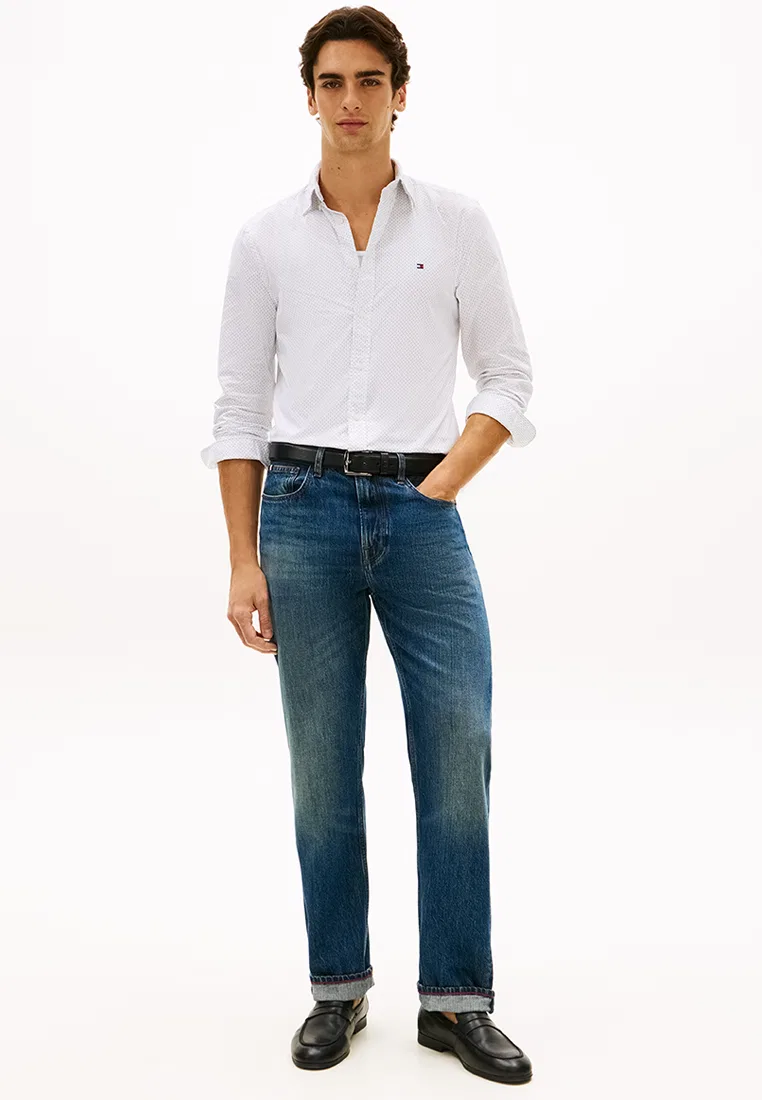 Рубашка из поплина, длинный рукав, Flex Poplin Shirt, TH Mainline Tommy Hilfiger — фото 4