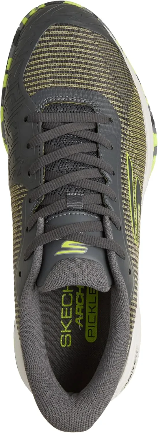 Кроссовки Skechers для мужчин Pickleball Viper Court Pro 2.0, серый/желтый — фото 4