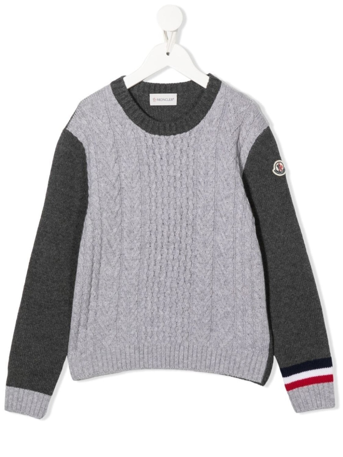 

Moncler Enfant джемпер фактурной вязки, серый