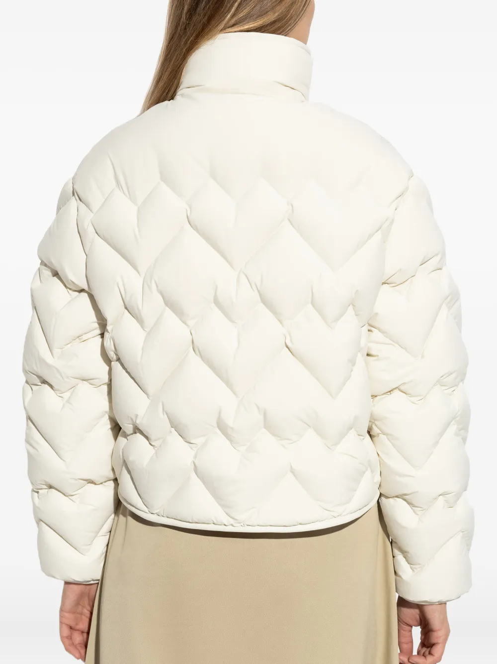 Стёганая пуховая куртка Senevee Moncler, белый — фото 4