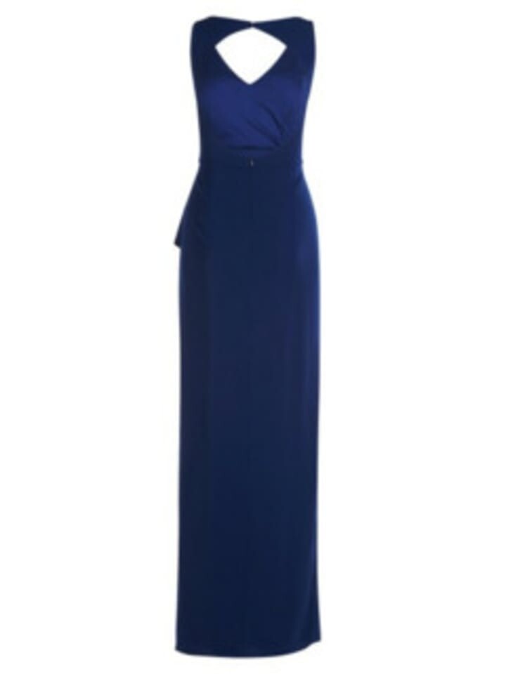 

Платье до колена Vera Mont Kleid Lang ohne Arm, Festival Blue blau, синий