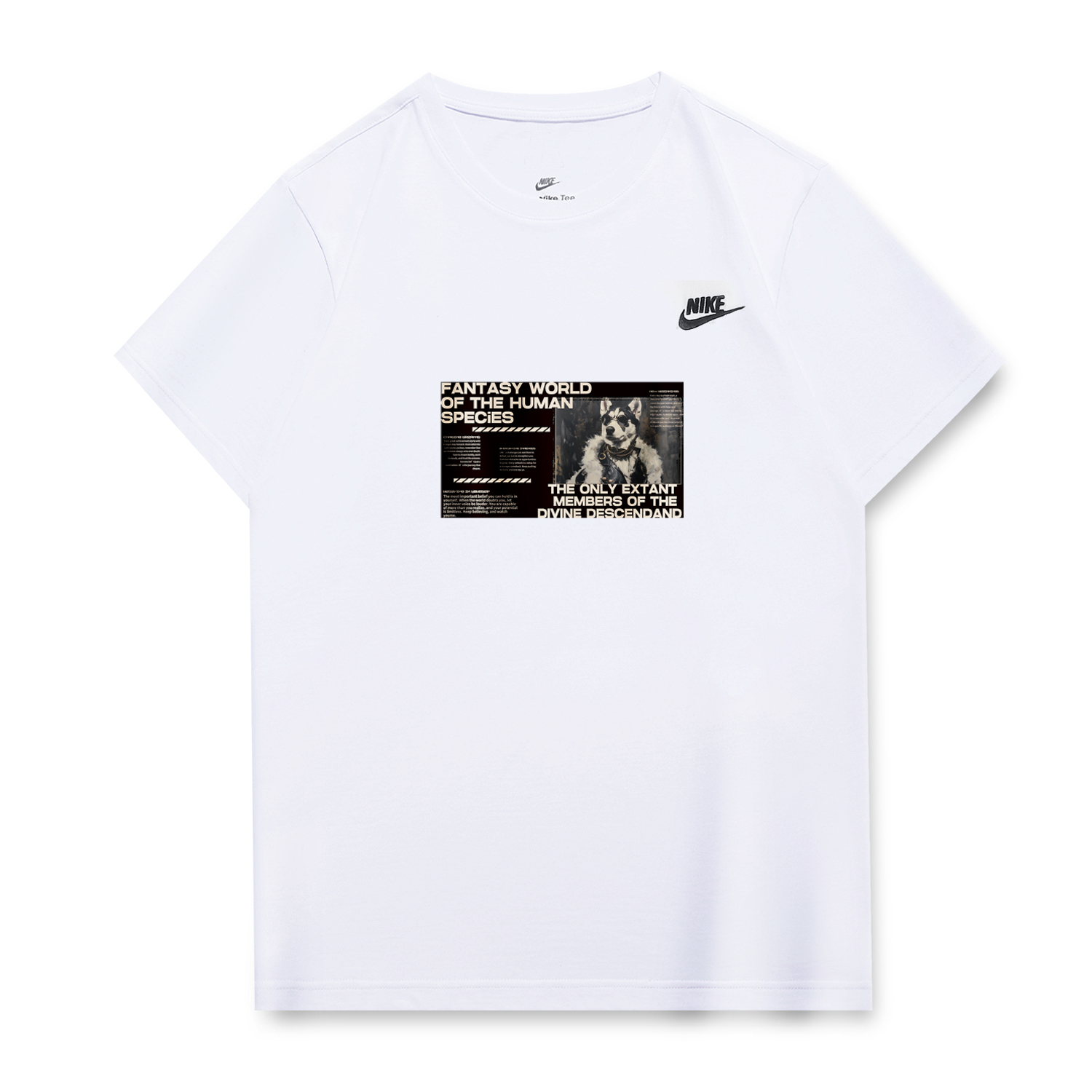 

Nike Футболка унисекс белая, Белый, Nike Футболка унисекс белая