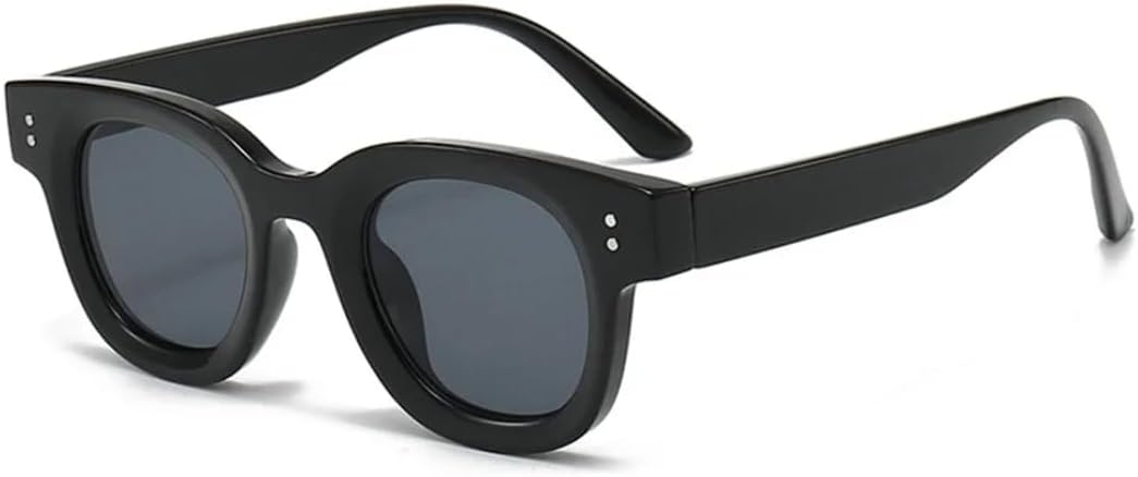 

Солнцезащитные очки с защитой UV400 | Круглые желтые заклепки в стиле панк | для женщин и мужчин, для занятий спортом на открытом воздухе и вождения DSVIGF, Black Black