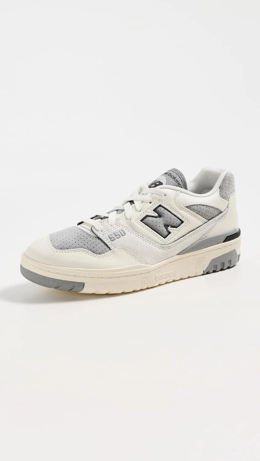 Мужские кроссовки New Balance BB550, White Grey — фото 2